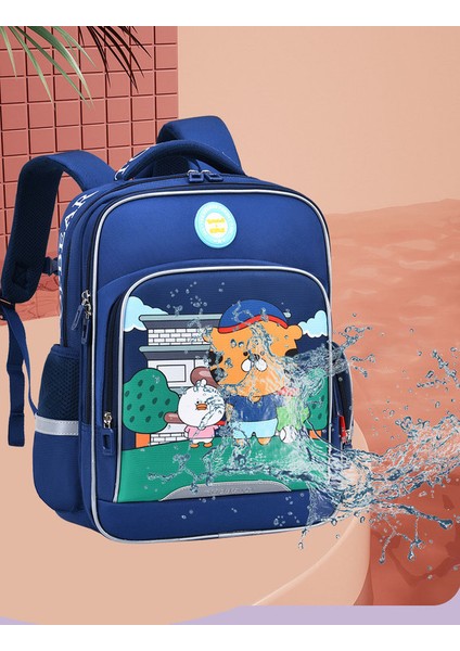 Karikatür Desenli Su Geçirmez Büyük Kapasiteli Sırt Çantası - Mor (Yurt Dışından) fırsatları