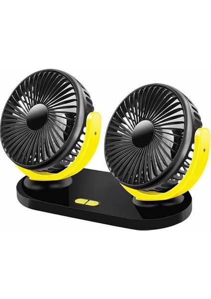 Çift Kafa Araba Fanı Araba Fanı Vantilatör 12V 24V (Yurt Dışından)