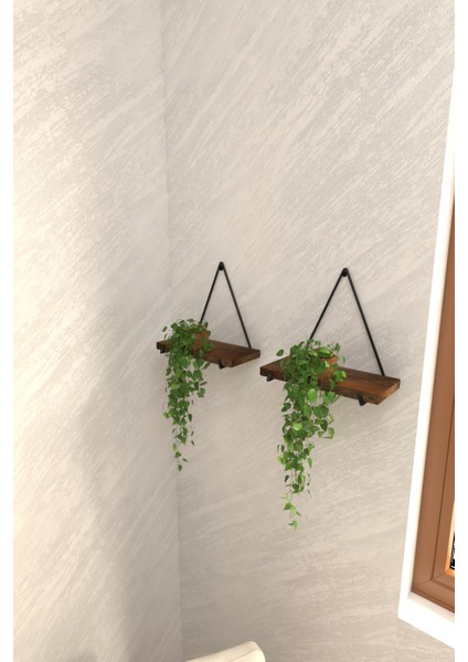 Msy Trend Duvara Monte Gerçek Masif Ikili Lüks Raf Çiçeklik Resimlik Tanzim Balkonluk Çerçevelik