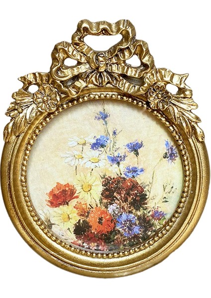 Antika Fotoğraf Çerçevesi Yuvarlak Resim Ekran Çerçevesi Ana Masa Dekorasyonu (Yurt Dışından) fiyatları