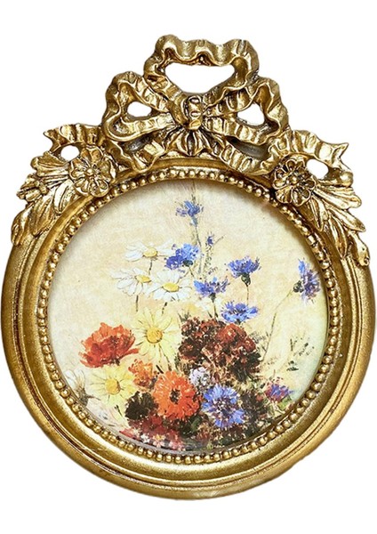 Antika Fotoğraf Çerçevesi Yuvarlak Resim Ekran Çerçevesi Ana Masa Dekorasyonu (Yurt Dışından) fırsatları