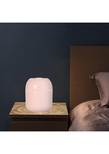 USB Yağı Difüzör Nemlendirici LED Açık Pembe (Yurt Dışından)