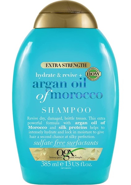 Ekstra Güçlü Nemlendirici ve Canlandırıcı Argan Oil Of Şampuan 385 ml