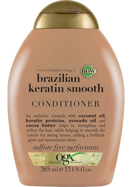 Düzleştirici Brazilian Keratin Smooth Saç Bakım Kremi, 385 ml