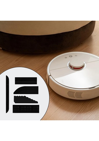 Süpürme Robot Siyahı Için 5 Mutfak Eşik Çubuğu Sırık Mat Seti (Yurt Dışından)