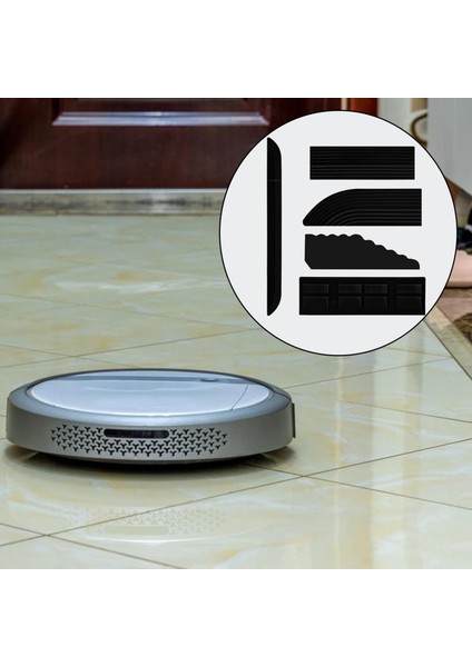 Süpürme Robot Siyahı Için 5 Mutfak Eşik Çubuğu Sırık Mat Seti (Yurt Dışından)