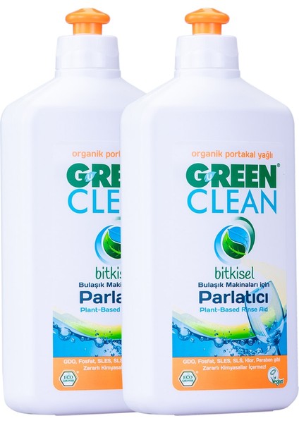 Green Clean U Green Clean Bulaşık Makinesi Parlatıcı 500 ml x 2 Adet