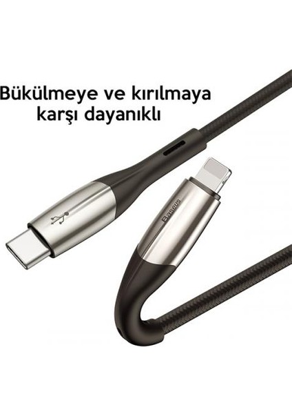 18W 1 mt Iphone 7, 8, X, 11 Serisi USB C To Lightning Şarj ve Data Kablosu, Süper Hızlı Kablo