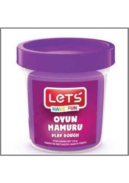 Lets Oyun Hamuru 115GR Mor - 2 Adet