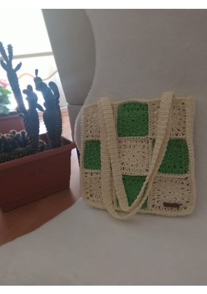 Kağıt Ip El Örgüsü Çanta