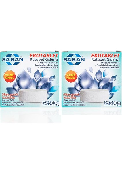 Nem Alıcı Rutubet ve Küf Önleyici Yedek Tablet Kırmızı Meyve (2 x 500) 2'li