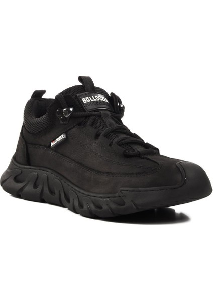 240003 Siyah Nubuk Deri Erkek Casual Ayakkabı