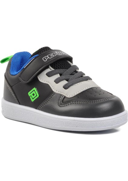 1204-B Siyah-Füme-Saks Cırtlı Çocuk Sneaker