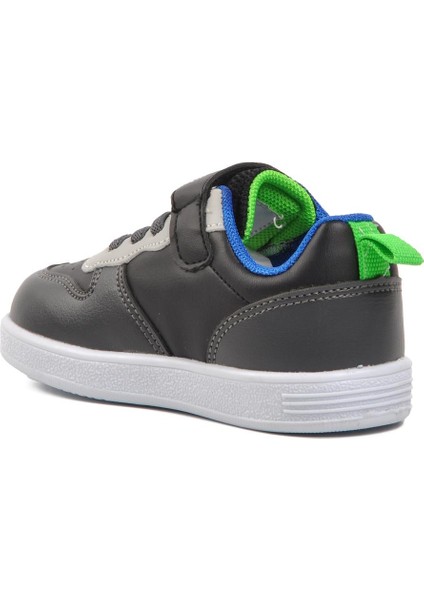 1204-B Siyah-Füme-Saks Cırtlı Çocuk Sneaker