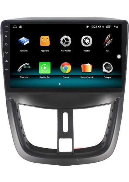 Peugeot 207 Android 10 Multimedya Carplay 2gb Ram + 32GB HDD Navigasyon Ekran fırsatları