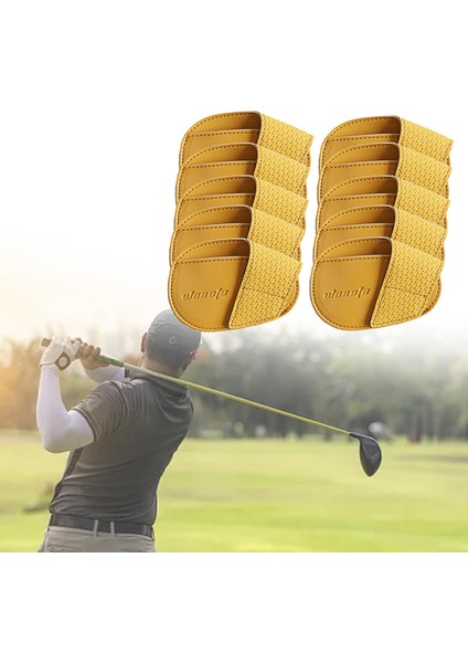 Golf Demir Kafa Kapakları Golfçü Golf Için Golfçü Için Taşınabilir Koruyucu Sarı Küçük (Yurt Dışından)