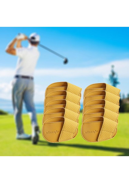 Golf Demir Kafa Kapakları Golfçü Golf Için Golfçü Için Taşınabilir Koruyucu Sarı Küçük (Yurt Dışından)