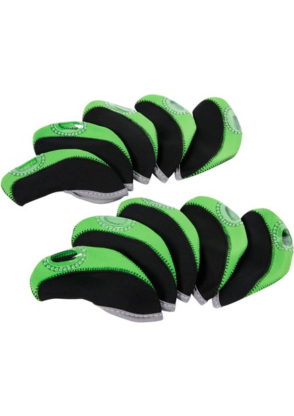 10X Golf Iron Headcovers Golf Club Kafa Kapağı Golfçü Hediyesi Tüm Markalara Uyuyor (Yurt Dışından)