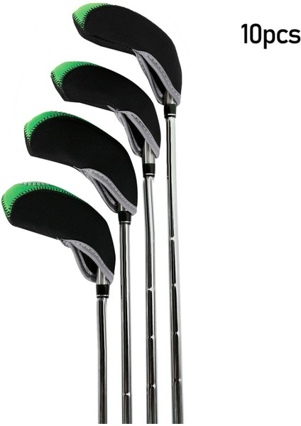 10X Golf Iron Headcovers Golf Club Kafa Kapağı Golfçü Hediyesi Tüm Markalara Uyuyor (Yurt Dışından)