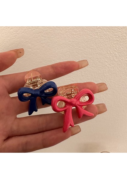 2 Paket Genç Kalpler Renkli Yay Tutma Klipsi (2 Renk) (Yurt Dışından)