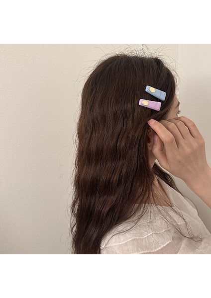 1 Sevimli Şeker Renkli Mini Saç Tokası (Yeşil) (Yurt Dışından) modelleri