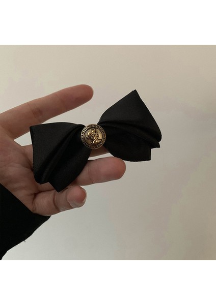 1 Paket Vintage Altın Sikke Narin Saç Tokası (Siyah) (Yurt Dışından)
