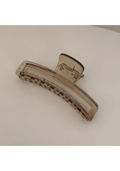 1 Sıcak Deniz Mavisi Basit Kişilik Çapraz Saç Tokası (Kare - 11CM) (Yurt Dışından)