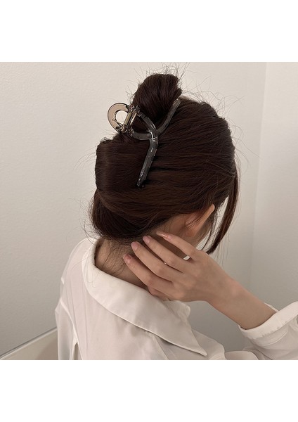 1 Sıcak Deniz Mavisi Basit Kişilik Çapraz Saç Tokası (Kare - 11CM) (Yurt Dışından) fırsatları