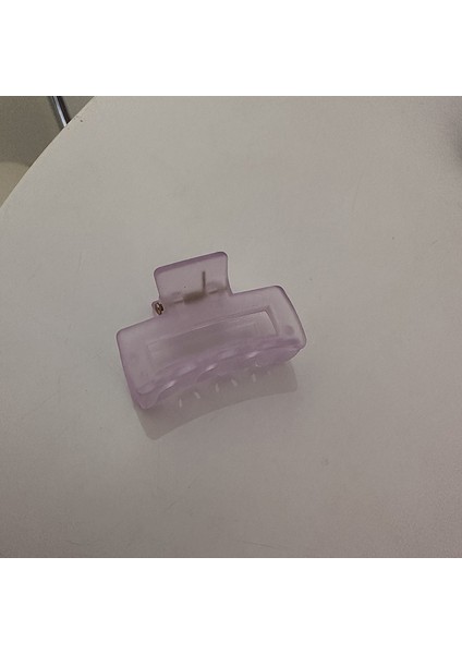 1 Küçük Kare Perçem Klipsi (Mor) (Yurt Dışından)