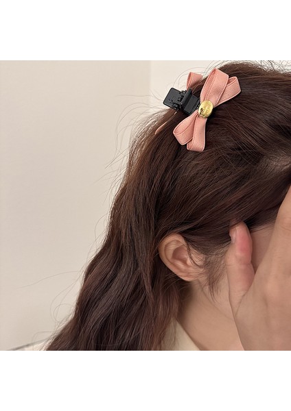 1 Fiyonklu Küçük Kahkül Saç Tokası (Siyah) (Yurt Dışından) modelleri