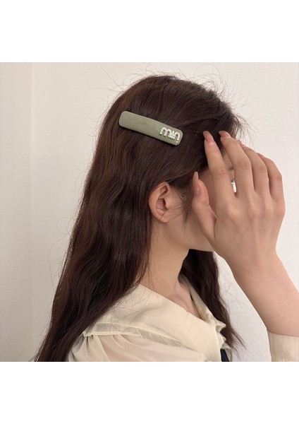 1 Parlak Narin Harfli Basit Saç Tokası (Pembe) (Yurt Dışından) modelleri