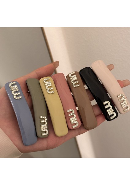 1 Parlak Narin Harfli Basit Saç Tokası (Pembe) (Yurt Dışından) fırsatları