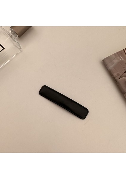 1 Paket Deri Moda Basit Tek Parça Klips (Siyah) (Yurt Dışından)