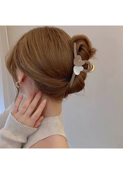 1 Zarif Sütlü Çay Renkli Aşk Çizik Klipsi (Beyaz) (Yurt Dışından) fiyatları