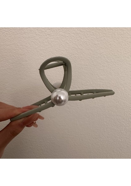 1 Adet Buzlu Saç Tokası Büyük Boy Saç Tokası (Yeşil) (Yurt Dışından)