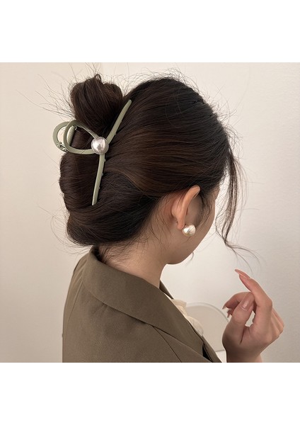 1 Adet Buzlu Saç Tokası Büyük Boy Saç Tokası (Yeşil) (Yurt Dışından) modelleri