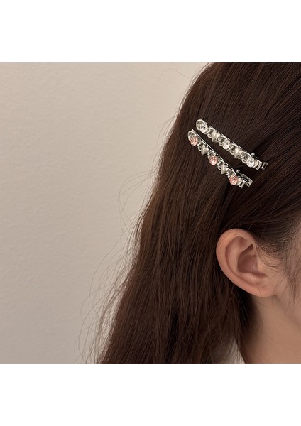 1 Kız Metal Love Yapay Elmas Saç Tokası (Love Modelleri - Pembe Pırlanta) (Yurt Dışından) fiyatları