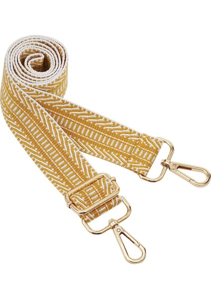 Geniş Omuz Askısı Ayarlanabilir Yedek Kemer Crossbody Kanvas Çanta（no. 33ALTIN TOKA）80-140CM (Yurt Dışından)