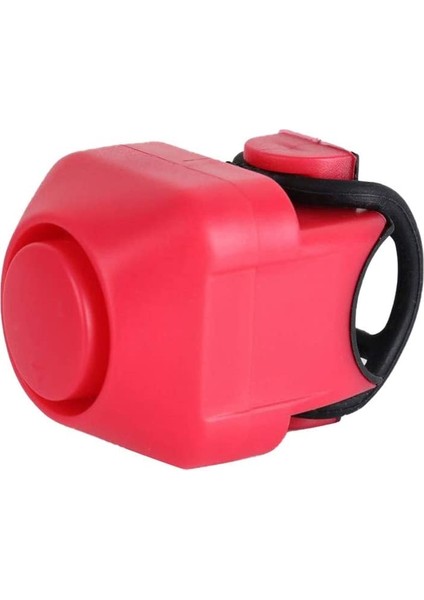 130DB Elektrikli Bisiklet Zili Vintage Metal Bisiklet Zili Taşınabilir Silikon Su Geçirmez, Kırmızı (Yurt Dışından)