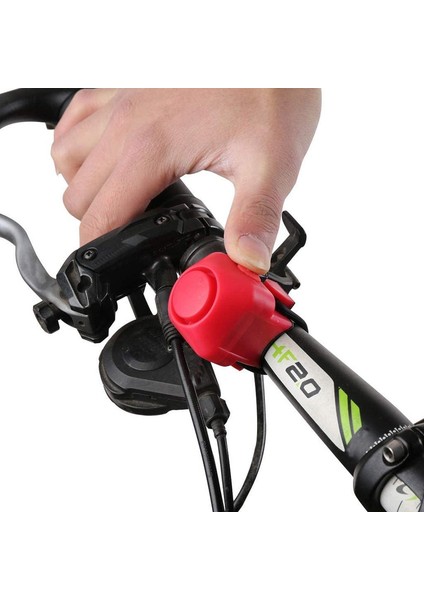 130DB Elektrikli Bisiklet Zili Vintage Metal Bisiklet Zili Taşınabilir Silikon Su Geçirmez, Kırmızı (Yurt Dışından) fırsatları