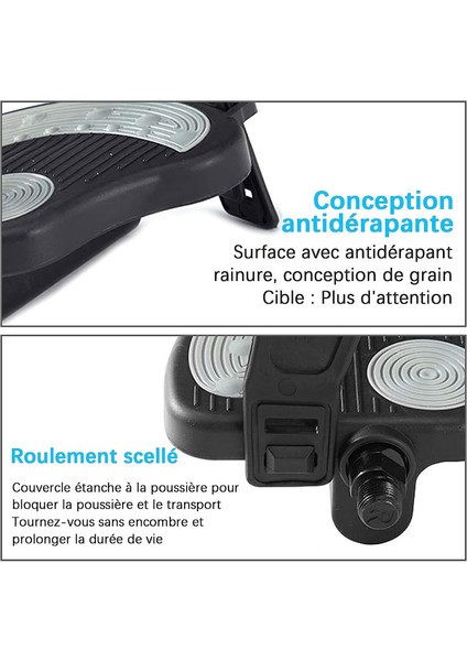 1 Çift Kaymaz Sabit Bisiklet Kayışlı Egzersiz Bisikleti Pedalı (Siyah, 9/16" Kısa Şaft) (Yurt Dışından) modelleri