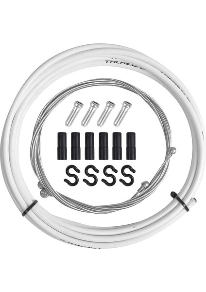 Bisiklet Fren Kablosu Kovan Kiti, Dağ Bisikleti Fren Kablosu, Dağ Bisikleti Yol Bisikleti Için Evrensel Vites Değiştirme Kablosu Sıkma Nipelleri ve Donutları (Beyaz) (Yurt Dışından)