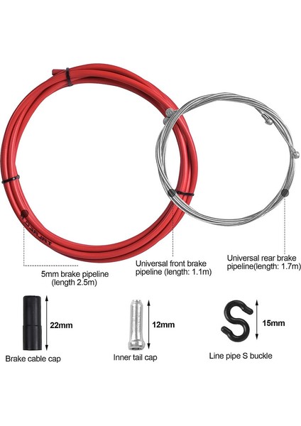 Bisiklet Fren Kablosu Kovan Kiti, Dağ Bisikleti Fren Kablosu, Dağ Bisikleti Yol Bisikleti Için Evrensel Vites Değiştirme Kablosu Sıkma Nipelleri ve Donutları (Beyaz) (Yurt Dışından) fiyatları