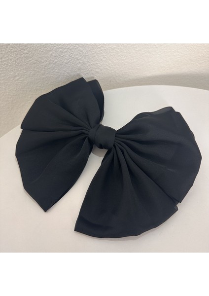 1 Paket Saten Fiyonklu Başlık (Siyah) (Yurt Dışından)