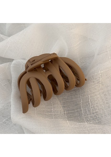 1 Basit Kıdemli Duyu Klipsi Buzlu Saç Tokası (Açık Köri) (Yurt Dışından)