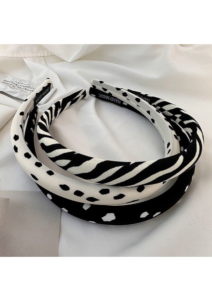 Üç Sünger, Retro Zebra Saç Bandı (Yurt Dışından)