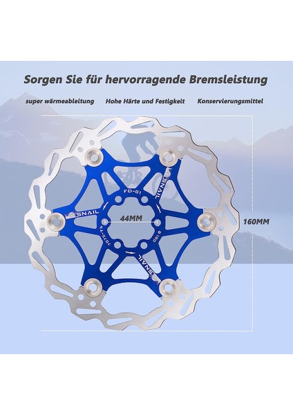 Fren Diskleri, Bisiklet Fren Diskleri, Dağ Bisikleti Yüzer Fren Diskleri, Orta Kilit Sürüş Aksesuarları (Mavi 160MM) (Yurt Dışından) fiyatları