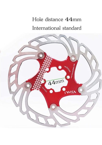 2 Adet Bisiklet Disk Fren Rotoru Yol Mtb Disk Fren Rotoru Paslanmaz Çelik Bisiklet Rotoru (Kırmızı, 140MM) (Yurt Dışından)