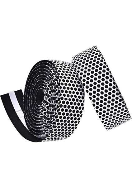 Kendinden Yapışkanlı Kaymaz Altıgen Nefes Alabilir Bisiklet Gidon Bandı Kapaklı Yol Bisikleti Gidonları (Beyaz, Çift, Yaklaşık 2m Uzunluğunda * 3cm Genişliğinde) (Yurt Dışından) fiyatları