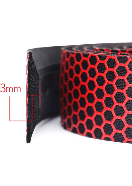 Kendinden Yapışkanlı Kaymaz Altıgen Nefes Alabilir Bisiklet Gidon Bandı Kapaklı Yol Bisikleti Gidonları (Beyaz, Çift, Yaklaşık 2m Uzunluğunda * 3cm Genişliğinde) (Yurt Dışından) fırsatları